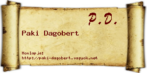 Paki Dagobert névjegykártya